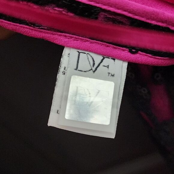 Diane von Furstenberg 'Kaleb' Embellished Shift Dress Black/Hot Orchid - Picture 7 of 16